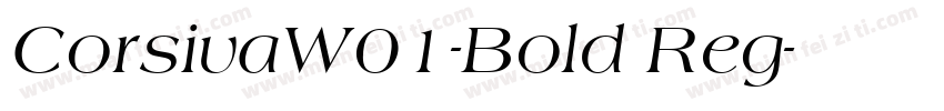 CorsivaW01-Bold Reg字体转换